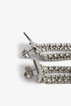 Zadig & Voltaire Rock Color Earrings Shiny Silver 8 Zadig & Voltaire Rock Color Earrings Shiny Silver -Trendy Threads Deals owjw00587 shiny silver 2 1