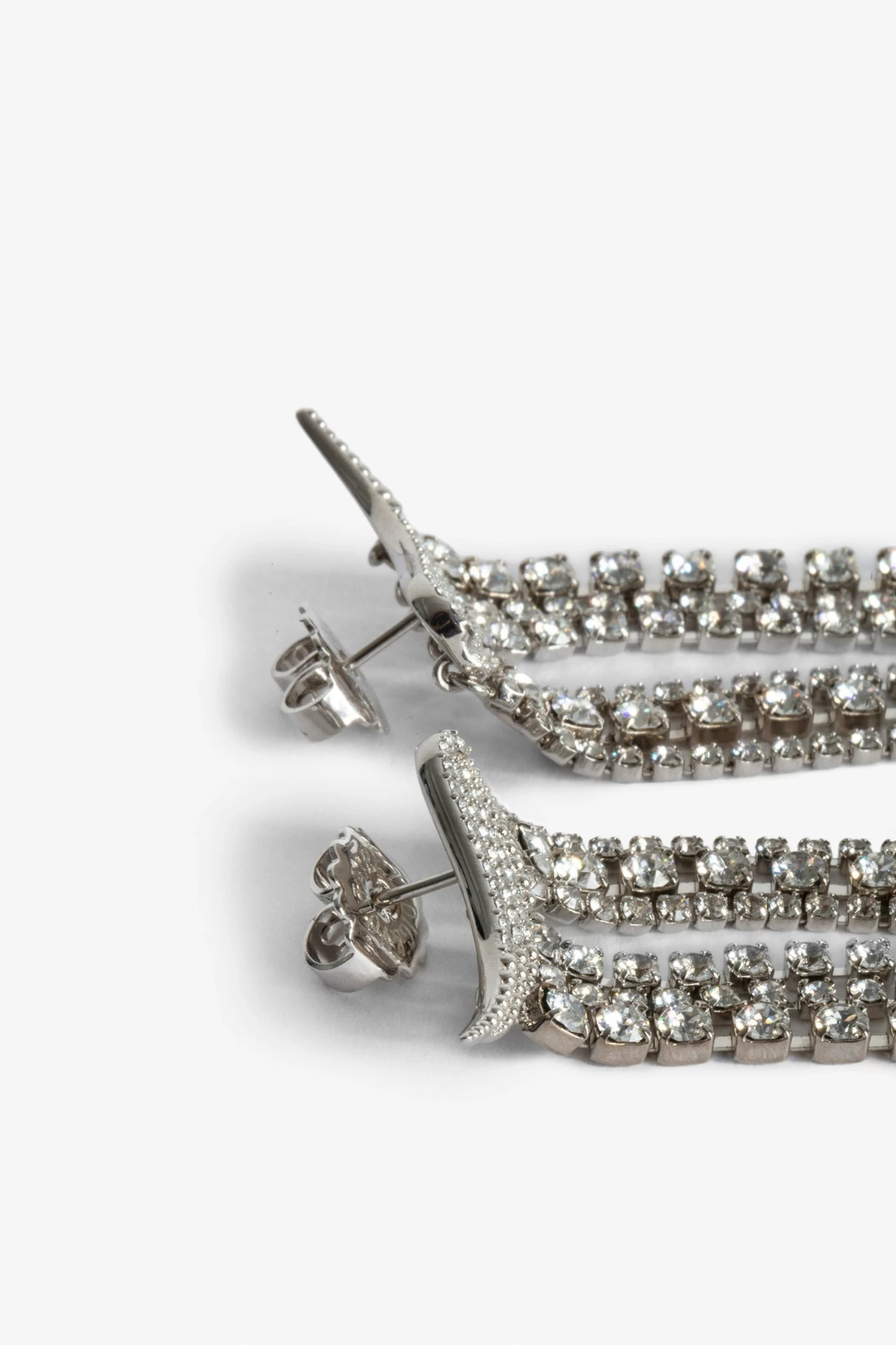 Zadig & Voltaire Rock Color Earrings Shiny Silver 4 Zadig & Voltaire Rock Color Earrings Shiny Silver - Image 2