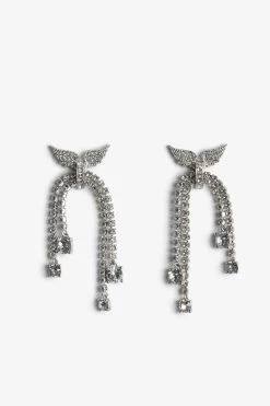 Zadig & Voltaire Rock Node Earrings Shiny Silver