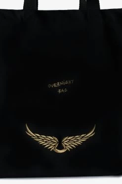 Zadig & Voltaire Overnight Tote Bag Black -Trendy Threads Deals owli00021 noir 2