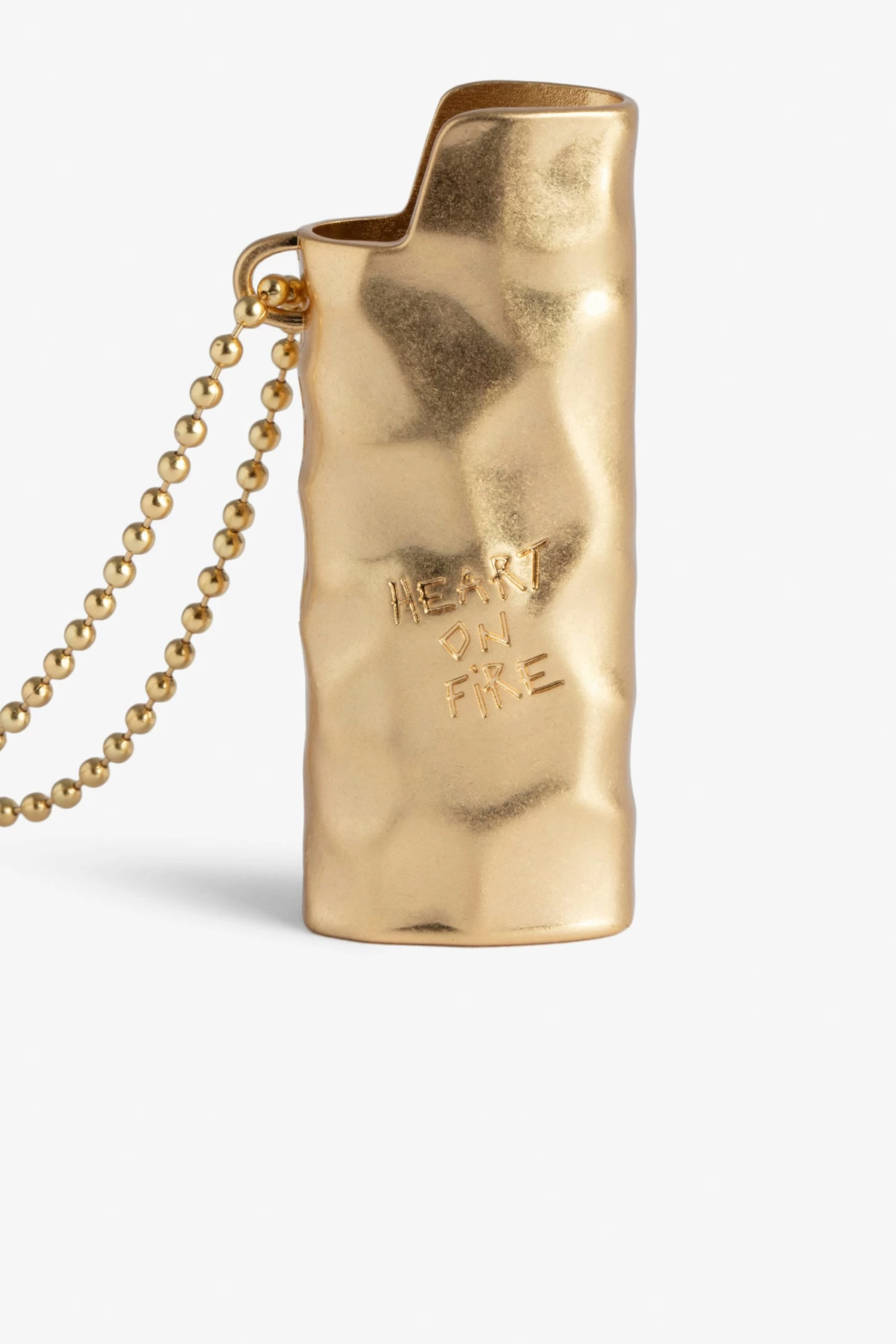 Zadig & Voltaire Heart On Fire Lighter Holder Old Gold 4 Zadig & Voltaire Heart On Fire Lighter Holder Old Gold - Image 2