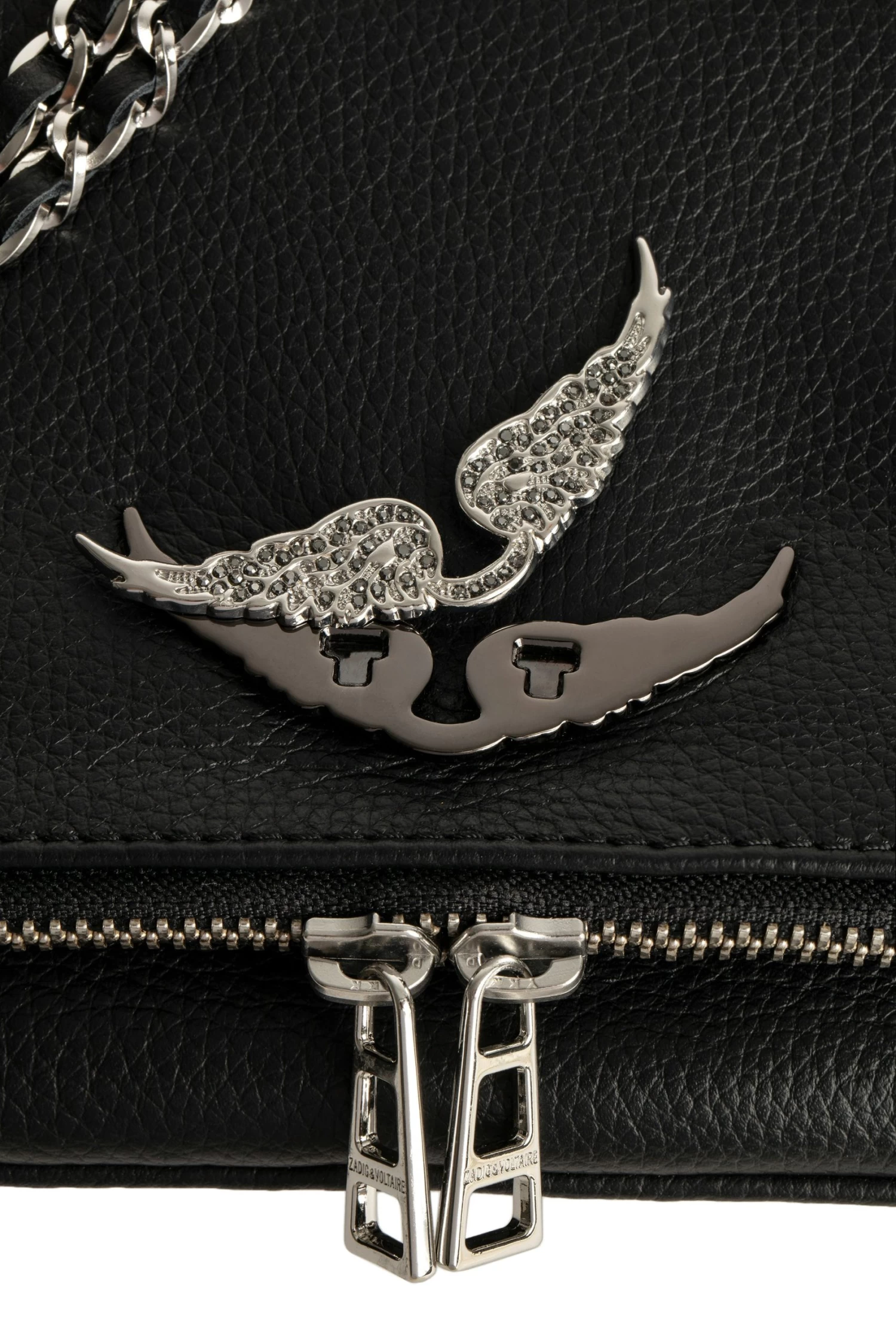 Zadig & Voltaire Swings Your Wings Diamanté Charm Shiny Silver Hematite 4 Zadig & Voltaire Swings Your Wings Diamanté Charm Shiny Silver Hematite - Image 2