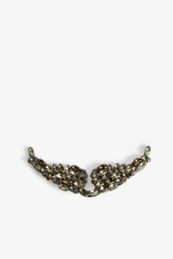 Zadig & Voltaire Strass XL Swing Your Wings Charm Old Gold