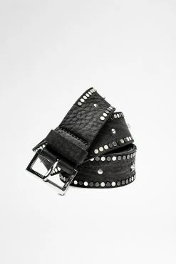 Zadig & Voltaire Starlight Belt Black