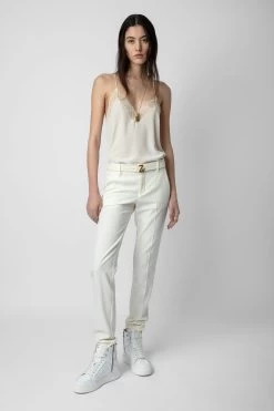 Zadig & Voltaire Christy Silk Camisole Ecru