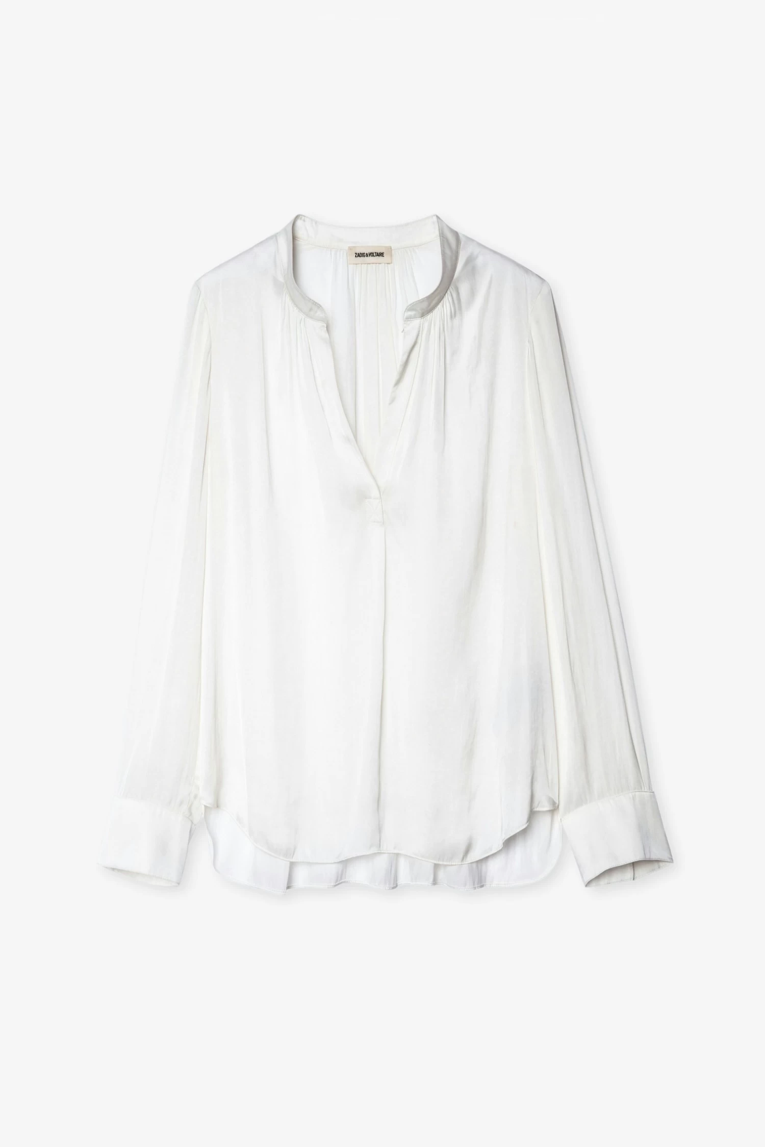 Zadig & Voltaire Tink Satin Tunic White 8 Zadig & Voltaire Tink Satin Tunic White - Image 6