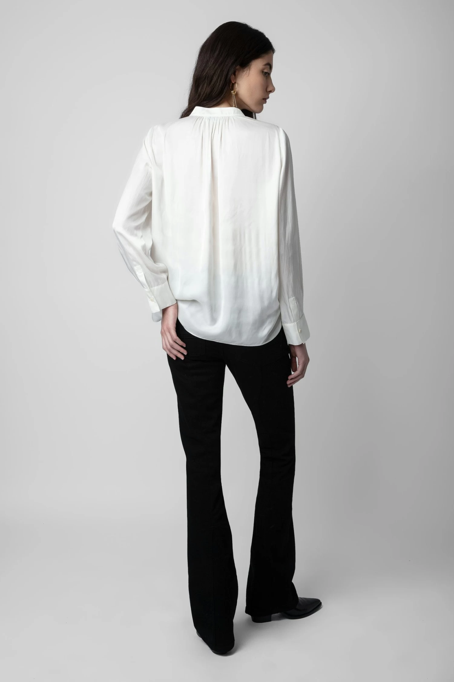 Zadig & Voltaire Tink Satin Tunic White 5 Zadig & Voltaire Tink Satin Tunic White - Image 3