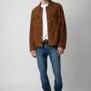 Zadig & Voltaire Kuba Suede Jacket Cognac -Trendy Threads Deals rmow00103 cognac 3