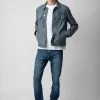Zadig & Voltaire Base Suede Jacket Uniform -Trendy Threads Deals rmow00104 uniform 5