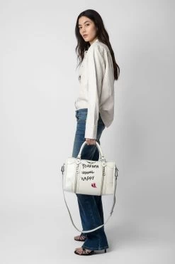 Zadig & Voltaire Chic Crinkled Leather Shirt Judo -Trendy Threads Deals rwsh00028 judo 13