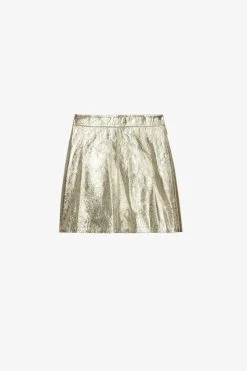 Zadig & Voltaire Jinette Leather Skirt Shea -Trendy Threads Deals rwsk00052 shea