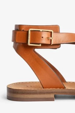 Zadig & Voltaire Cecilia Caprese Sandals Tawny -Trendy Threads Deals swct00770 tawny 2