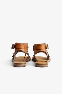 Zadig & Voltaire Cecilia Caprese Sandals Tawny -Trendy Threads Deals swct00770 tawny 5