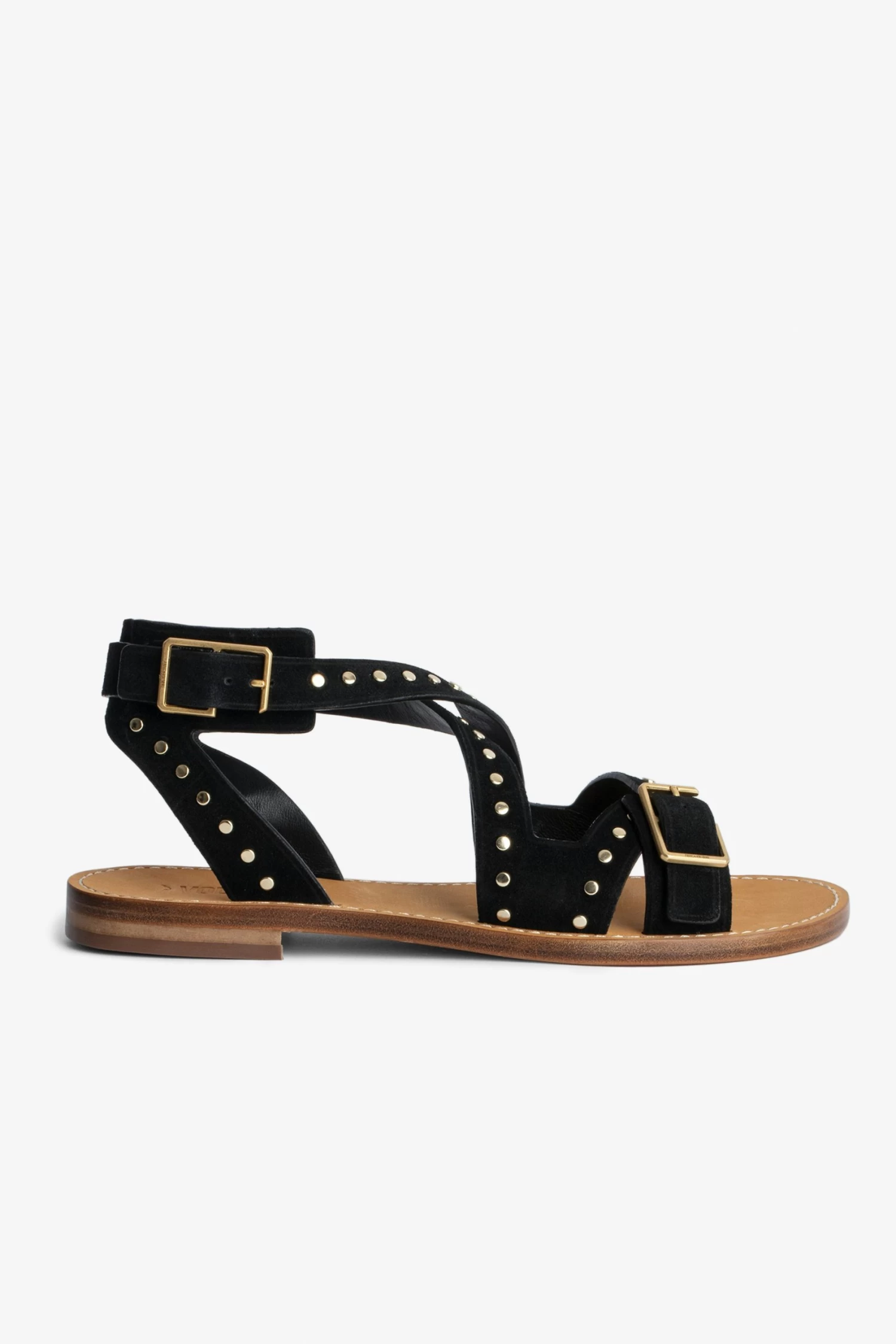 Zadig & Voltaire Cecilia Studs Caprese Sandals Black 3 Zadig & Voltaire Cecilia Studs Caprese Sandals Black