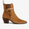 Zadig & Voltaire Tyler Suede Ankle Boots Heritage -Trendy Threads Deals swct00844 heritage