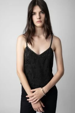 Zadig & Voltaire Callo Jac Camisole Black -Trendy Threads Deals wwcr00212 noir 2