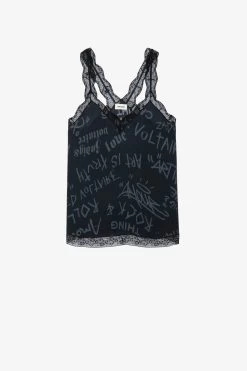 Zadig & Voltaire Chou Crepe Camisole Black 11 Zadig & Voltaire Chou Crepe Camisole Black -Trendy Threads Deals wwcr00216 noir
