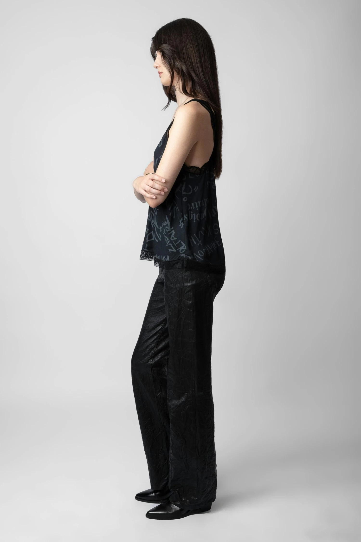 Zadig & Voltaire Chou Crepe Camisole Black 5 Zadig & Voltaire Chou Crepe Camisole Black - Image 3