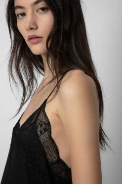 Zadig & Voltaire Risty Jac ZV Silk Dress Black -Trendy Threads Deals wwdr00727 noir 4