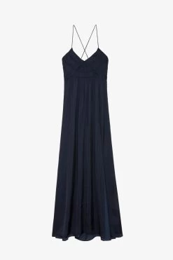 Zadig & Voltaire Rayonne Satin Dress Encre 13 Zadig & Voltaire Rayonne Satin Dress Encre -Trendy Threads Deals wwdr01076 encre