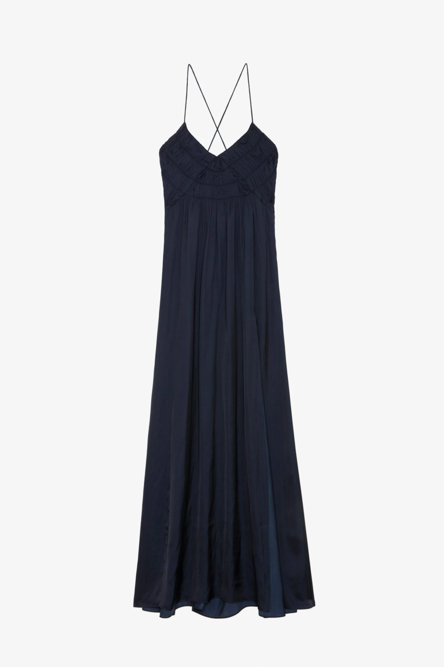 Zadig & Voltaire Rayonne Satin Dress Encre 8 Zadig & Voltaire Rayonne Satin Dress Encre - Image 6