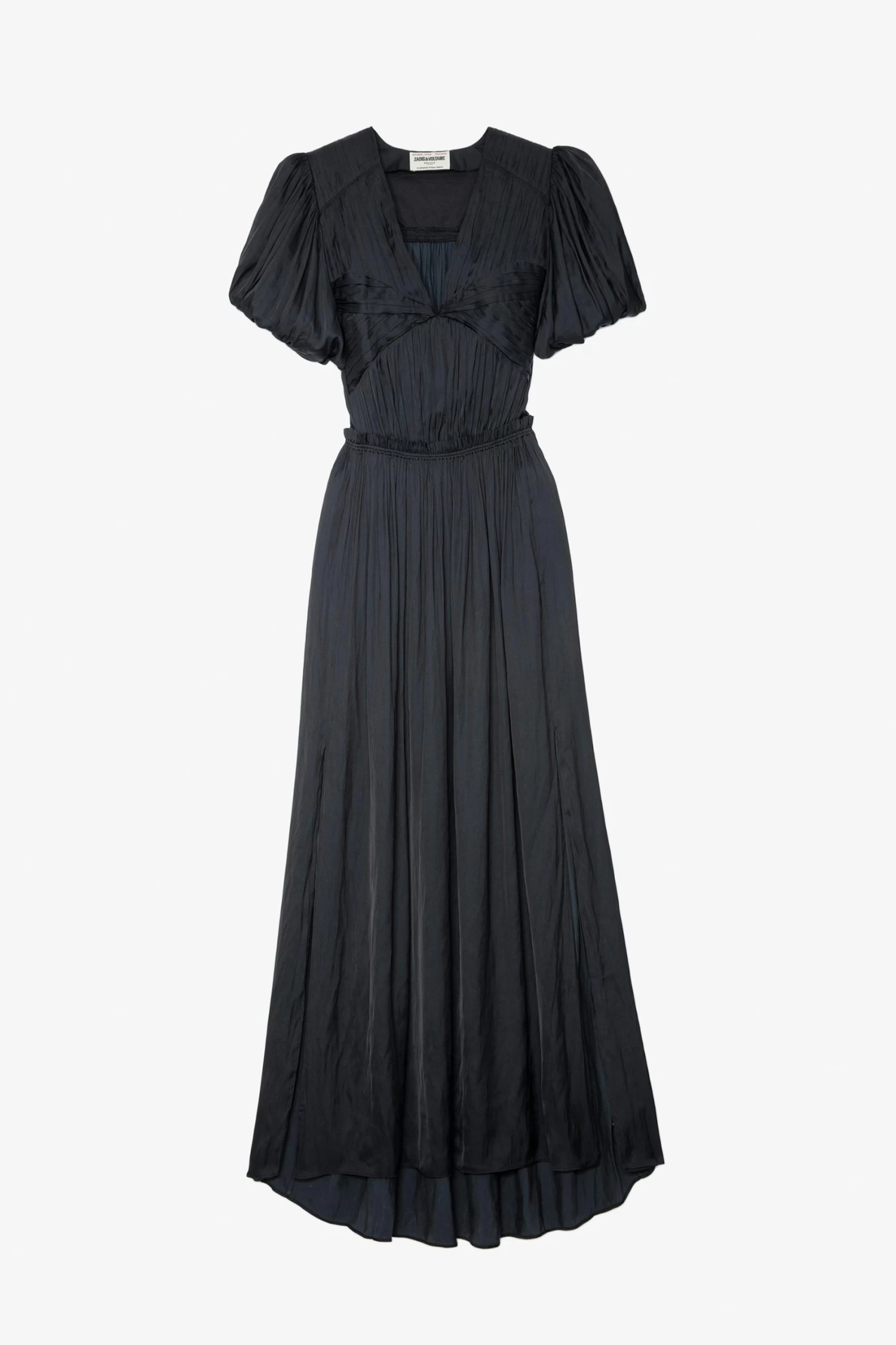 Zadig & Voltaire Reina Satin Dress Black 7 Zadig & Voltaire Reina Satin Dress Black - Image 5