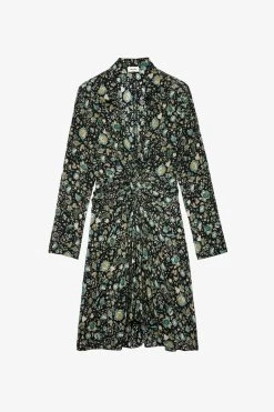 Zadig & Voltaire Rozo Silk Dress Black -Trendy Threads Deals wwdr01264 noir 1