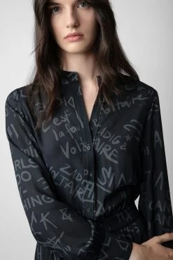 Zadig & Voltaire Refla Dress Black 8 Zadig & Voltaire Refla Dress Black -Trendy Threads Deals wwdr01280 noir 3