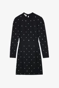 Zadig & Voltaire Racia Diamanté Dress Black -Trendy Threads Deals wwdr01290 noir