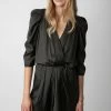 Zadig & Voltaire Ruz Satin Dress Slate 2 Zadig & Voltaire Ruz Satin Dress Slate -Trendy Threads Deals wwdr01316 slate 10