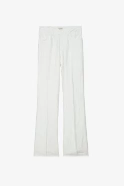 Zadig & Voltaire Pistol Pants White 14 Zadig & Voltaire Pistol Pants White -Trendy Threads Deals wwpa00791 blanc copie