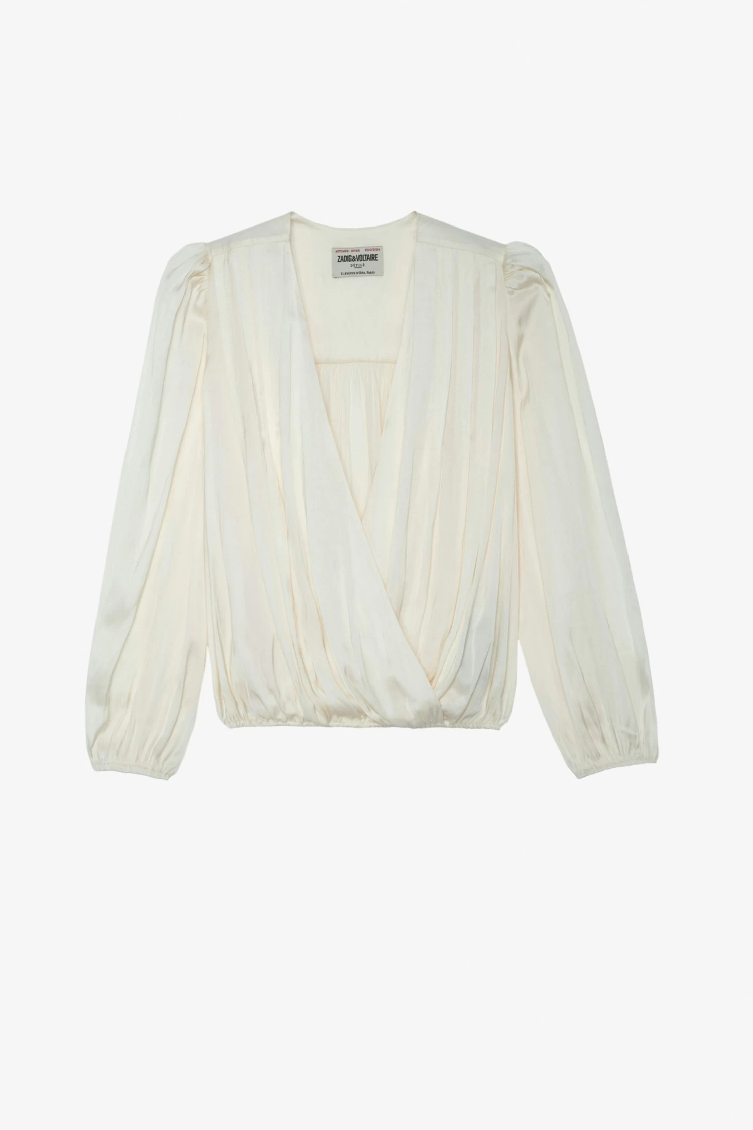 Zadig & Voltaire Tyfon Satin Top Sugar 7 Zadig & Voltaire Tyfon Satin Top Sugar - Image 5